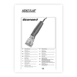 Manual de utilizare Aesculap Econom II Manual de utilizare Aesculap Econom II