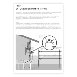 Manual de utilizare paratrăsnet gard electric (engleză)