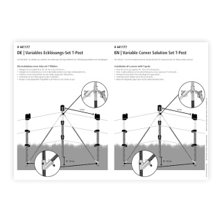 Manual de utilizare set colț pentru sisteme T-post (engleză)