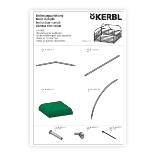 Manual de utilizare cort complet, 275 × 275 cm (engleză)