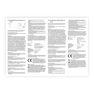Manual de utilizare termometru digital, impermeabil (engleză) Manual de utilizare termometru digital, impermeabil (engleză)