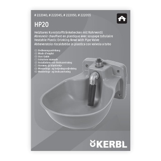 Manual de utilizare adăpătoare anti-îngheț, 2,8 litri (engleză)