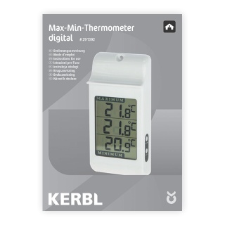 Manual de utilizare termomemtru digital, cu funcție min-max (engleză)