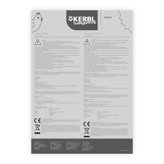 Manual de utilizare cablu de încălzire pentru adăpătoare pui (engleză)