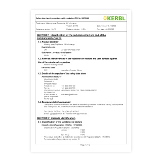 Fișă de securitate - 0701