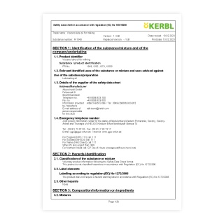 Fișă de securitate - 0751, 0752, 1251
