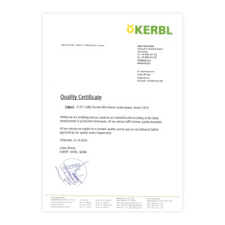 Certificat de calitate - 0980