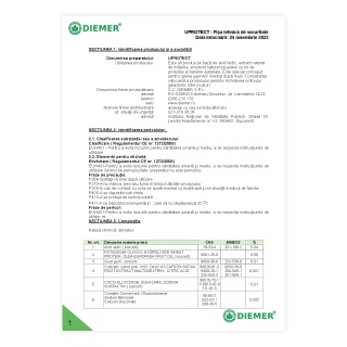 Fișă de securitate - UPROTECT
