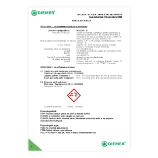 Fișă de securitate - MCLEAN-B