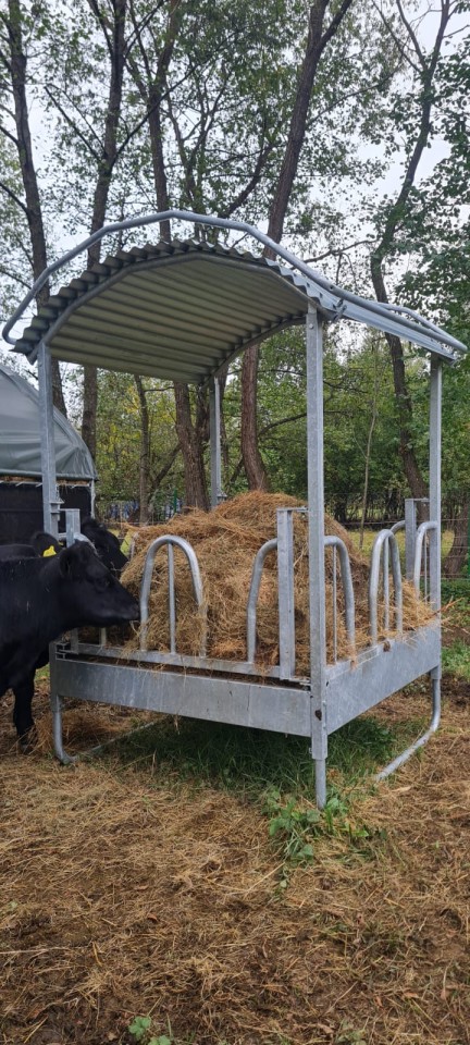 Recenzie produs - Iesle pătrată cu acoperiș și 8 locuri de hrănire - agroelectro.ro