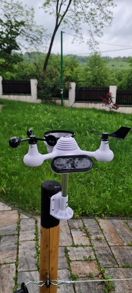 Recenzie produs - Stație meteo digitală 7 în 1, cu conectivitate WiFi și aplicație mobilă - agroelectro.ro