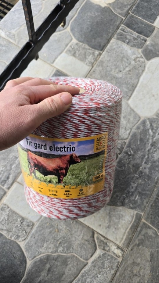 Recenzie produs - Fir gard electric - 1000 m - 95 kg - 0,5 Ω/m - agroelectro.ro