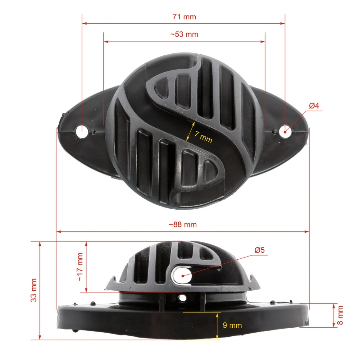 Izolator pentru gard permanent, 25 buc.