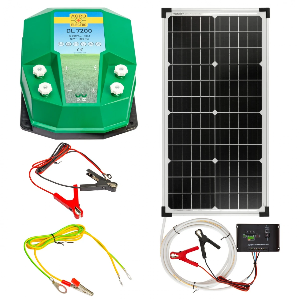 Aparat gard electric DL 7200, 7,2 Joule, cu sistem solar 30 W