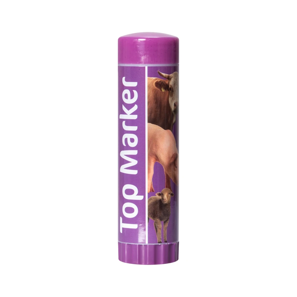 Creion mov pentru marcarea animalelor pe termen scurt, TopMarker, 60 ml :: Mov