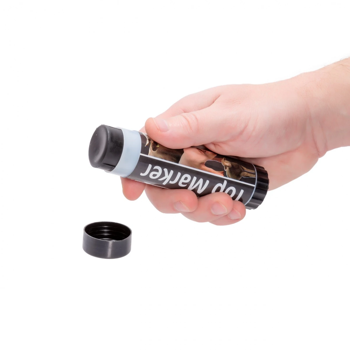 Creion negru pentru marcarea animalelor pe termen scurt, TopMarker, 60 ml :: Negru