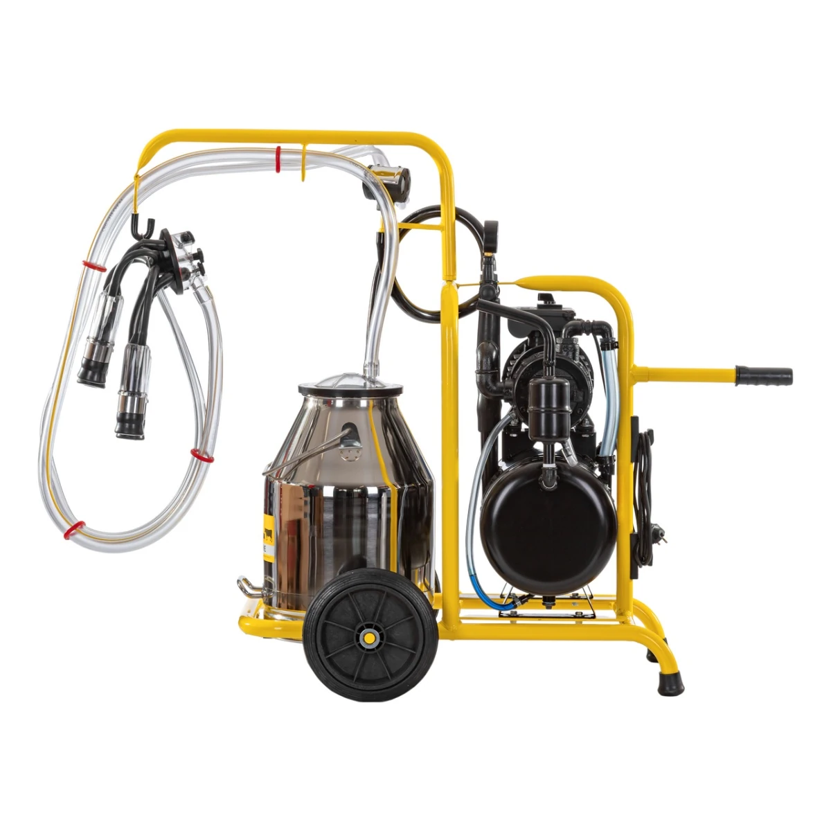 Aparat de muls vaci, cu 1 bidon inox de 30 litri