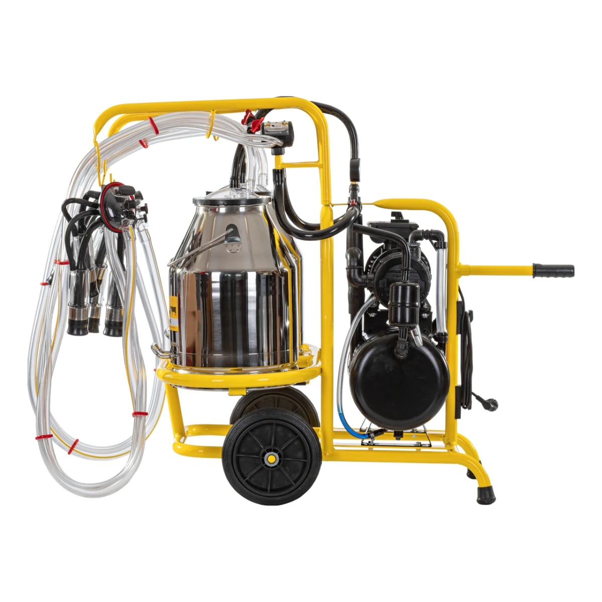 Aparat de muls vaci, 2 posturi, 2 bidoane inox de 30 litri