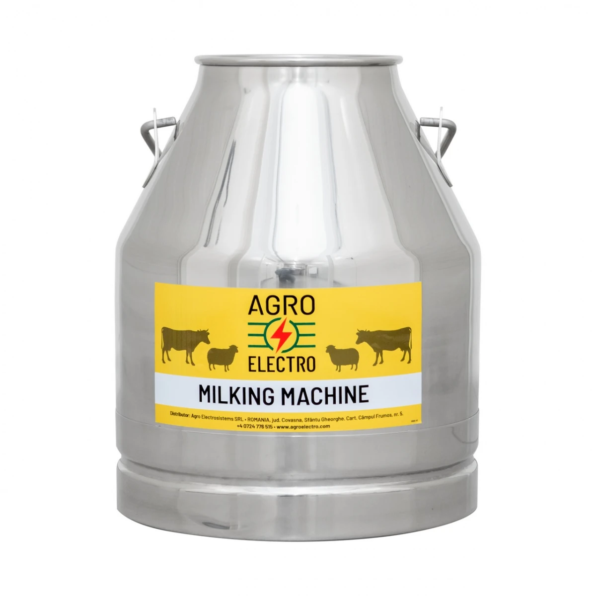 Bidon inox pentru aparat de muls, 25 litri :: 25 litri