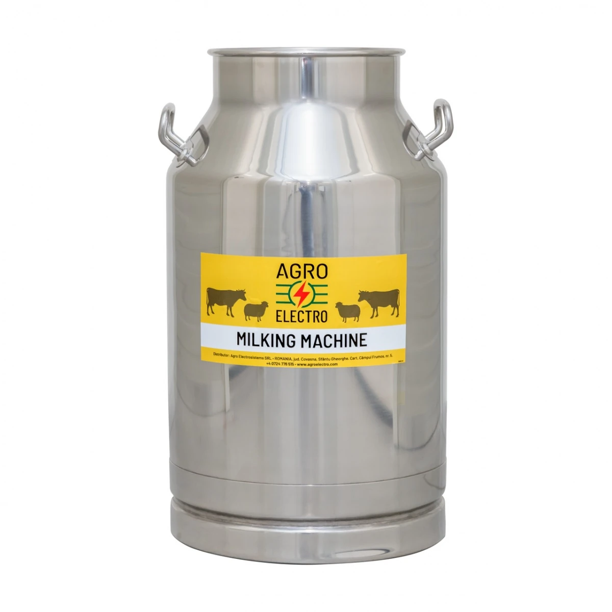 Bidon inox pentru aparat de muls, 40 litri :: 40 litri