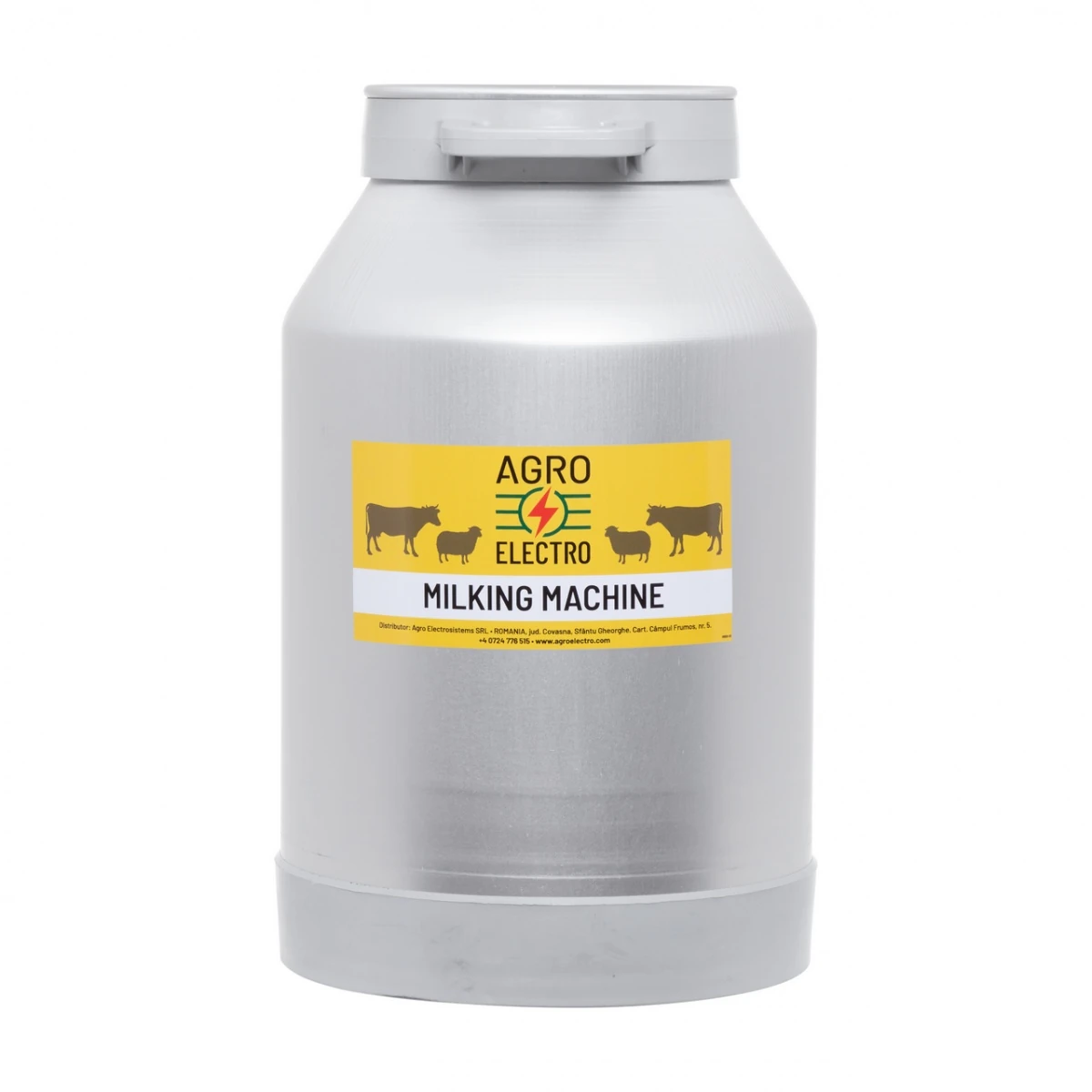 Bidon aluminiu pentru aparat de muls, 40 litri :: 40 litri