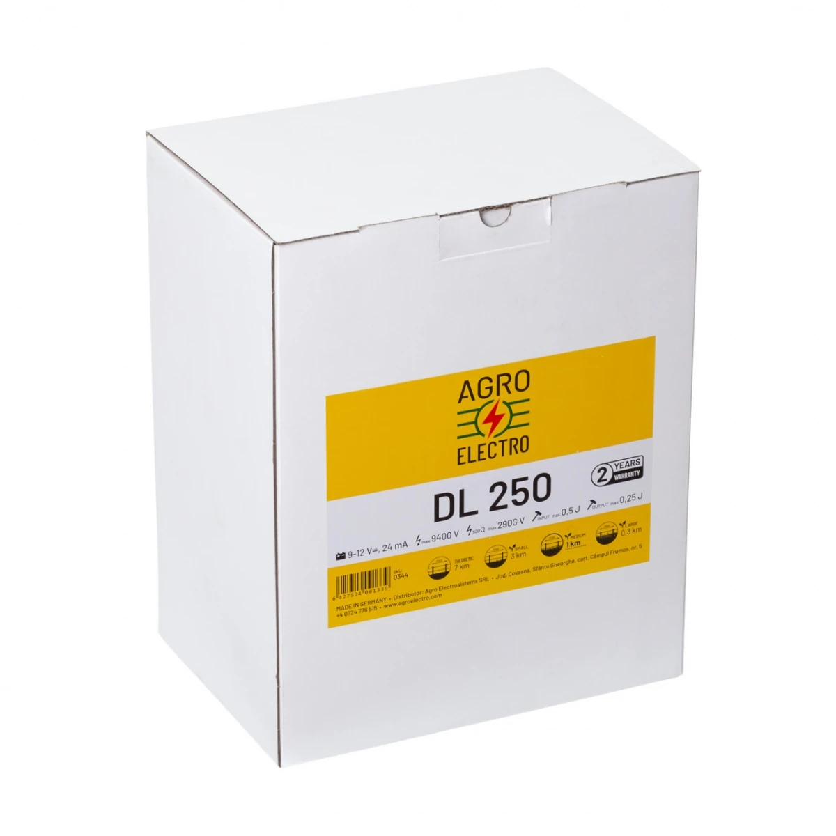 Aparat DL 250, 9-12 V, 0,25 Joule