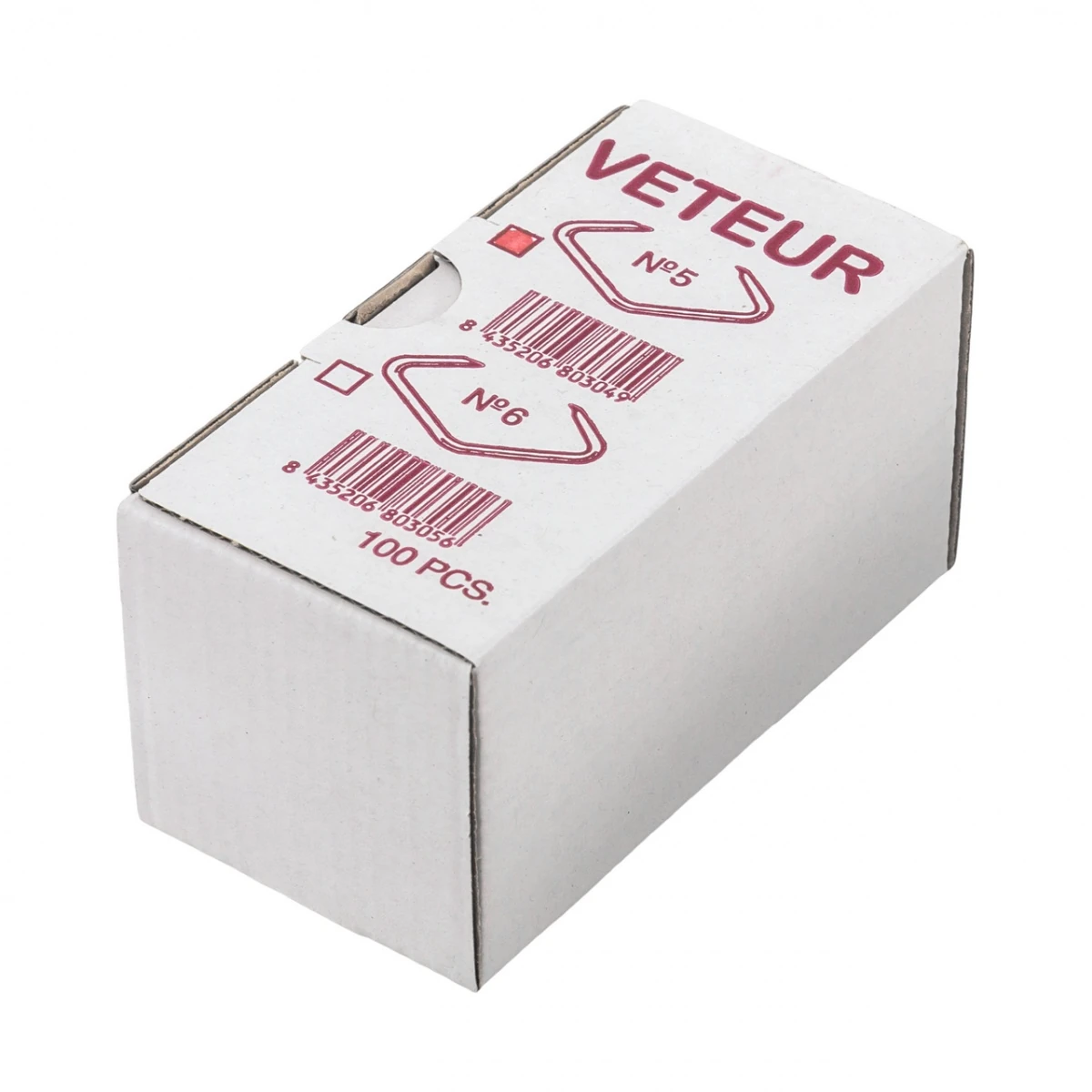 Inele nazale Veteur, pentru porci, nr. 5 (39 mm), 100 buc. :: nr. 5 (39 mm)