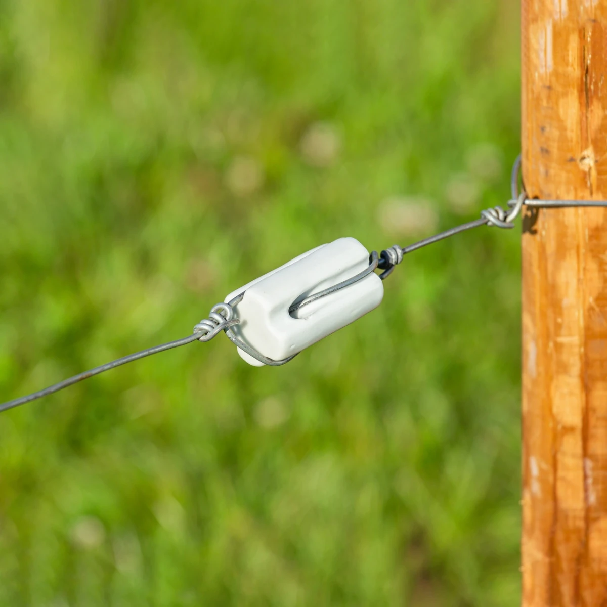 Izolator de colț și capăt, din porțelan, pentru gard electric permanent