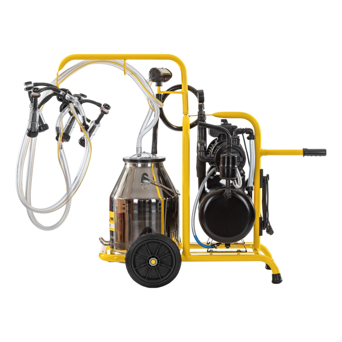 Aparat de muls capre, 2 posturi, 1 bidon inox de 30 litri