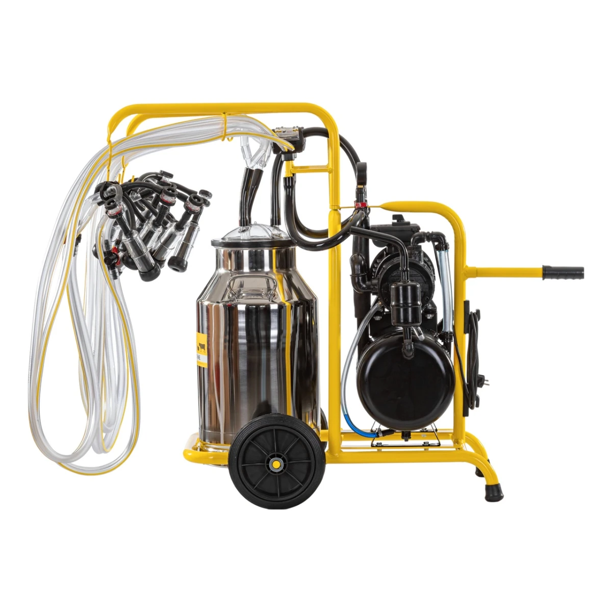 Aparat de muls capre, 4 posturi, 1 bidon inox de 40 litri