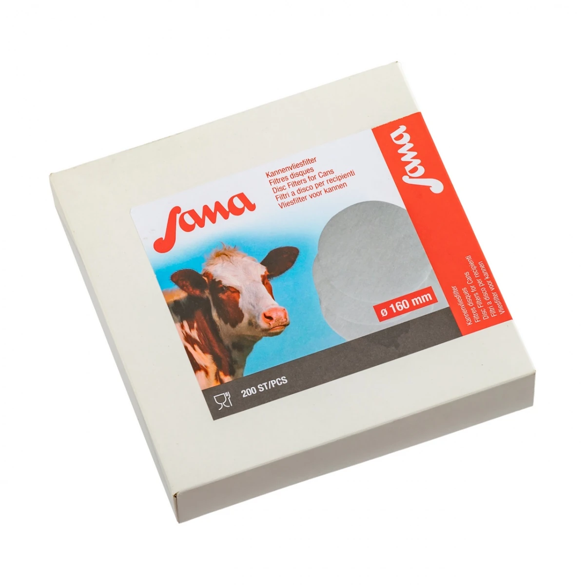 Filtru disc pentru lapte, Sana, 160 mm, 200 buc. :: 160 mm