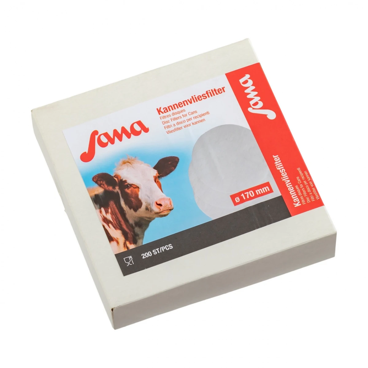 Filtru disc pentru lapte, Sana, 170 mm, 200 buc. :: 170 mm