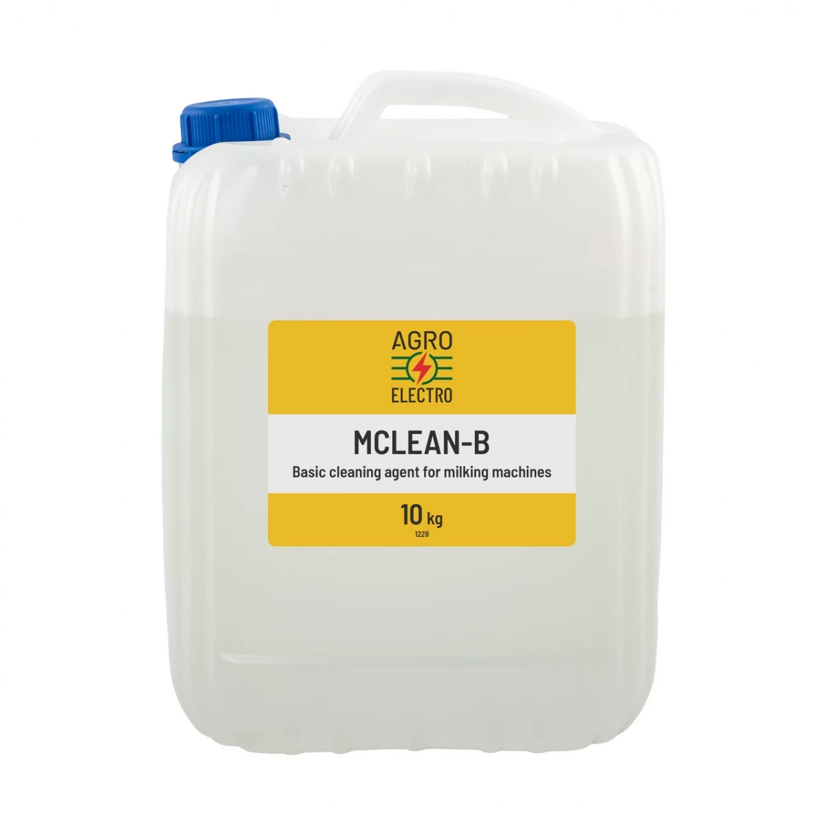 Detergent bazic pentru curățarea aparatelor de muls, MCLEAN-B, 10 kg :: 10 kg