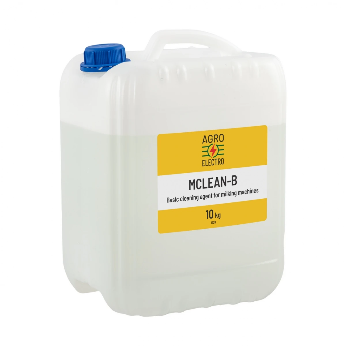 Detergent bazic pentru curățarea aparatelor de muls, MCLEAN-B, 10 kg :: 10 kg