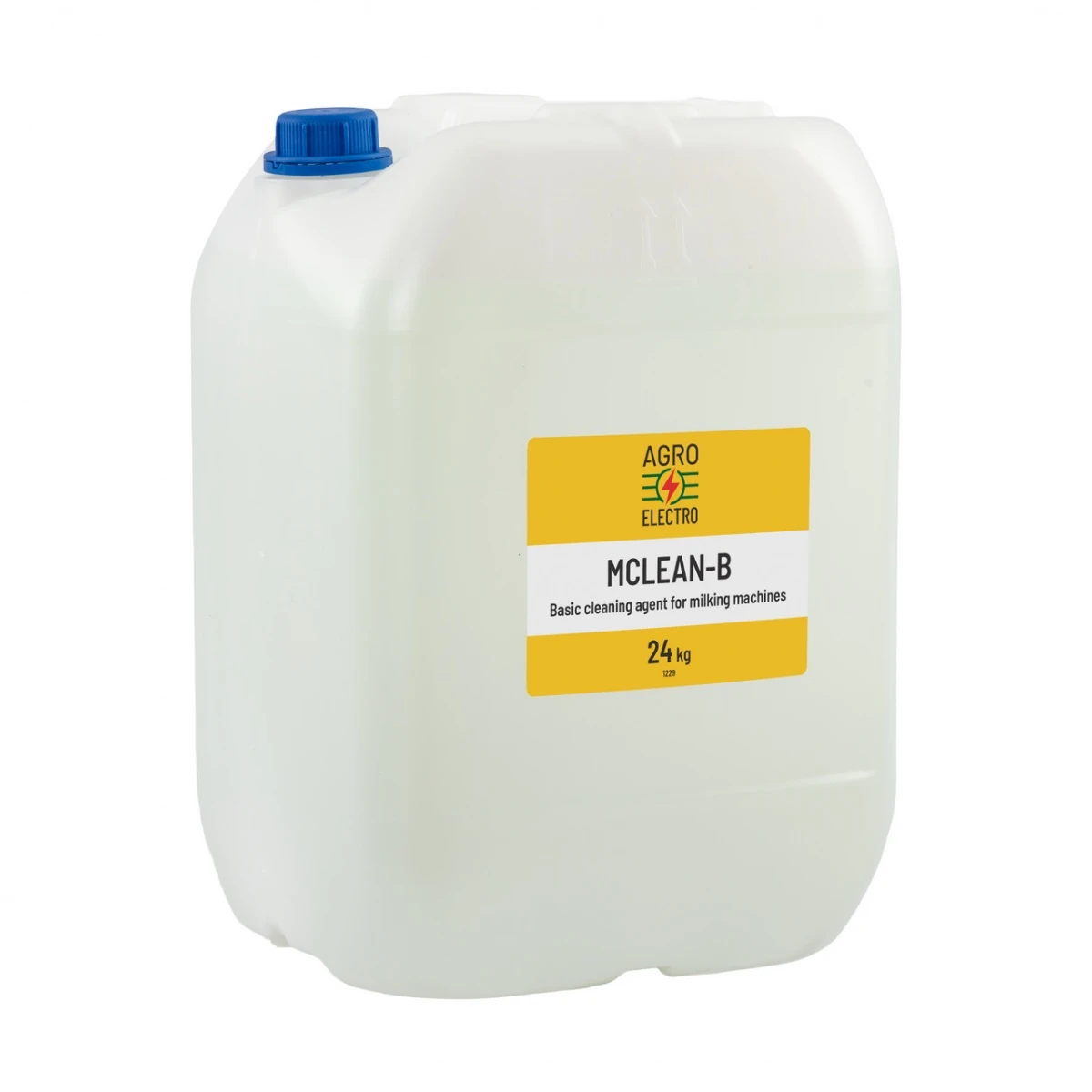 Detergent bazic pentru curățarea aparatelor de muls, MCLEAN-B, 24 kg :: 24 kg