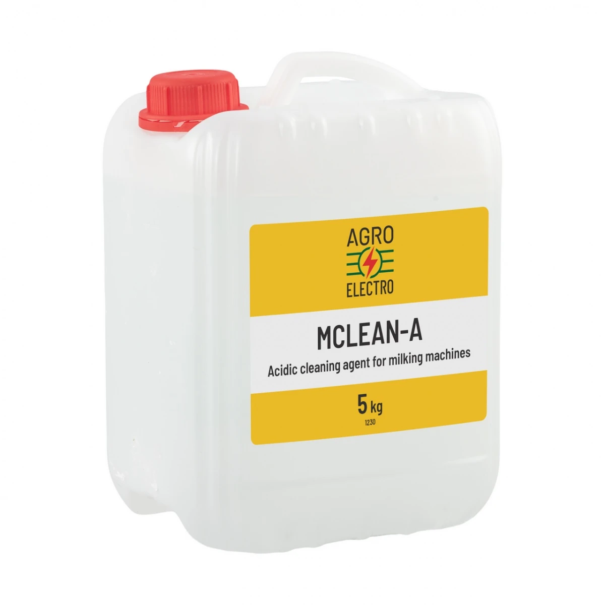 Detergent acidic pentru curățarea aparatelor de muls, MCLEAN-A, 5 kg :: 5 kg