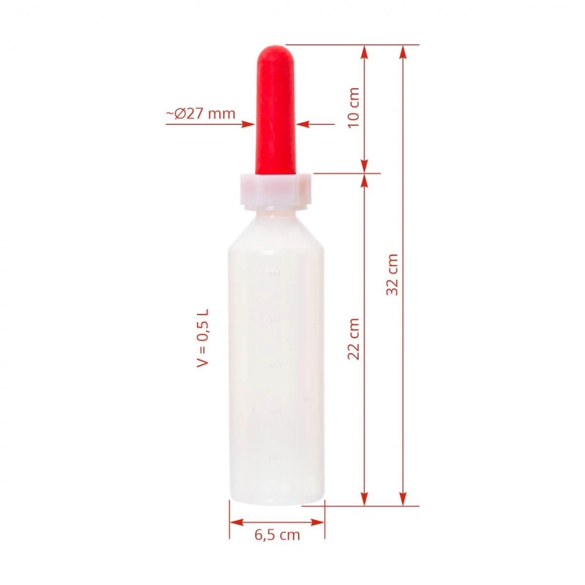 Bidon de alăptare pentru viței, 500 ml :: 500 ml