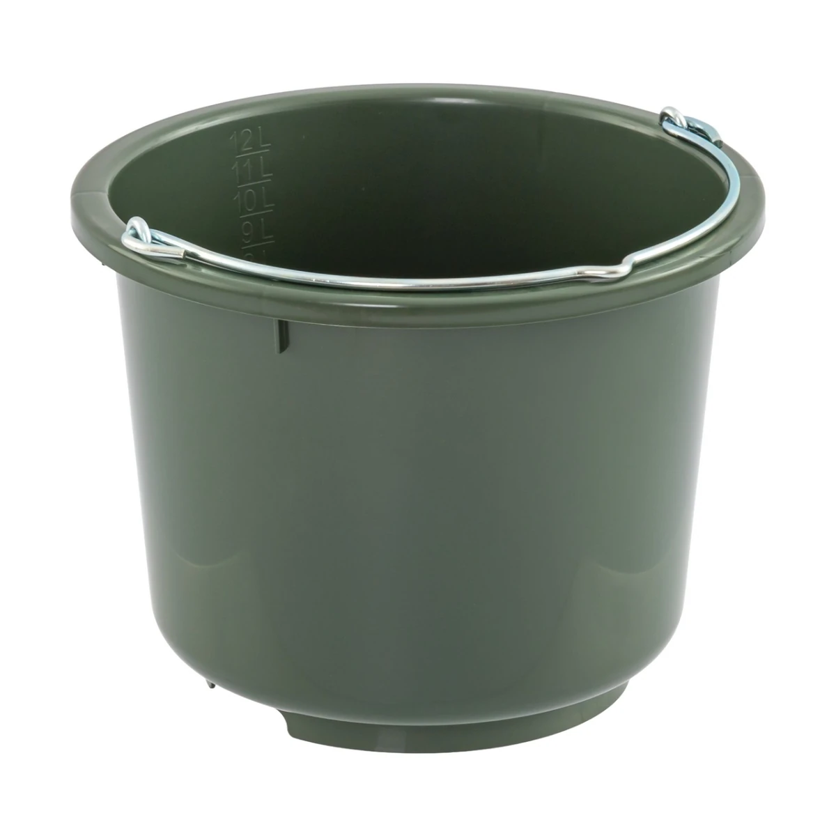 Găleată de grajd și furajare, verde, 12 litri :: 12 litri