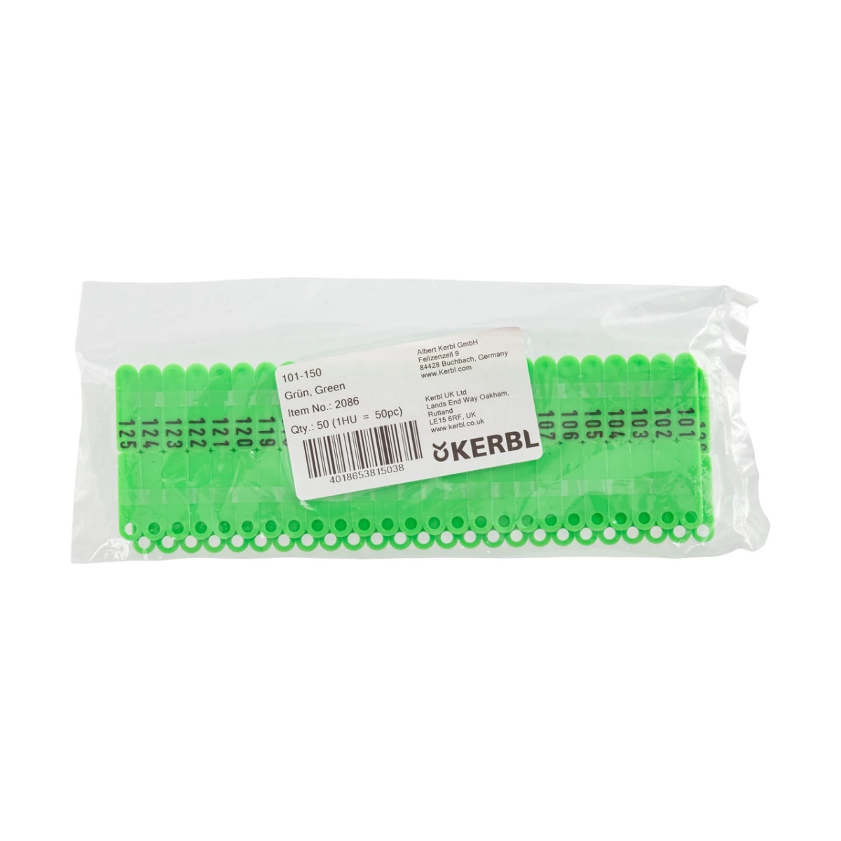 Crotalii pentru miei și iezi, Twintag, verde, 101-150 :: 101-150