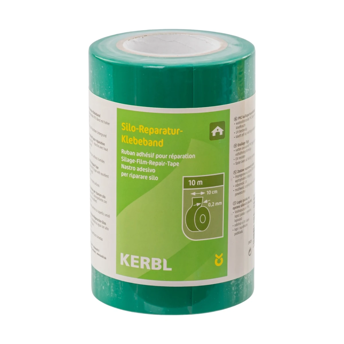 Bandă adezivă de reparat silozuri, 10 m, verde :: Verde