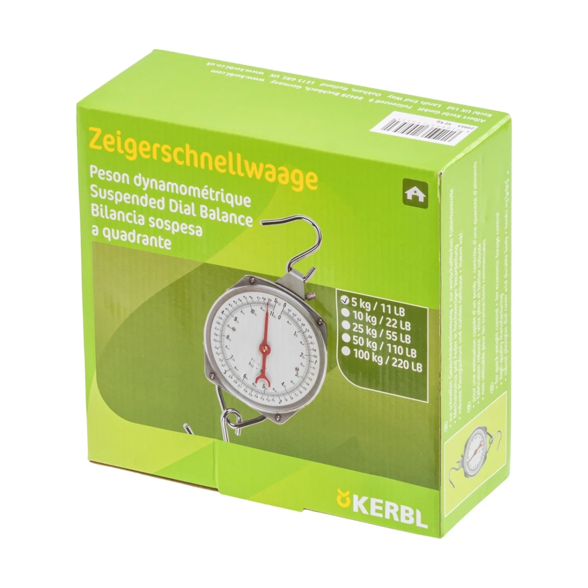 Cântar suspendat premium, 5 kg :: 5 kg