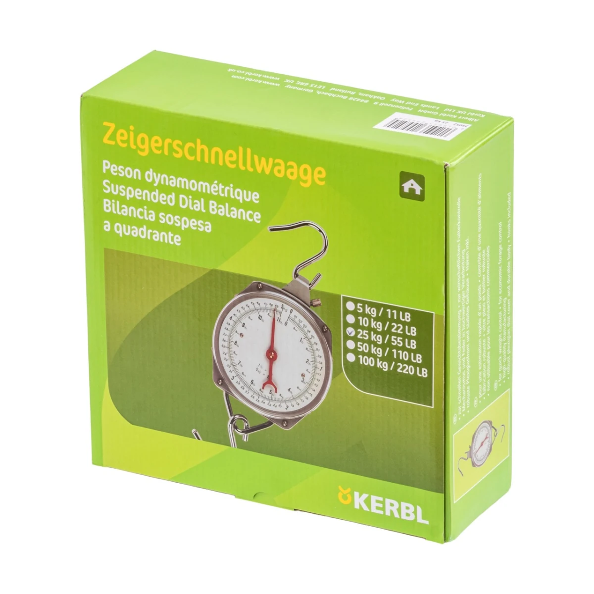 Cântar suspendat premium, 25 kg :: 25 kg