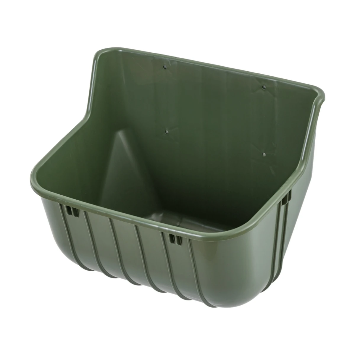 Hrănitoare din plastic pentru vaci, fără margine de protecție, 15 litri