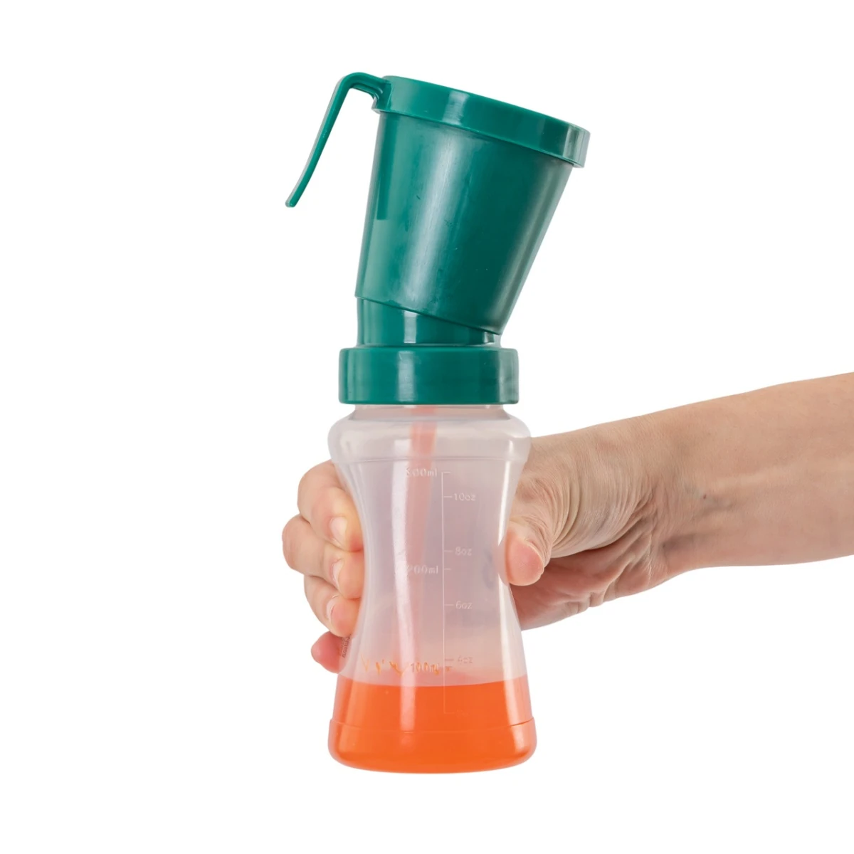 Pahar pentru dezinfecția mameloanelor, non-retur, 300 ml