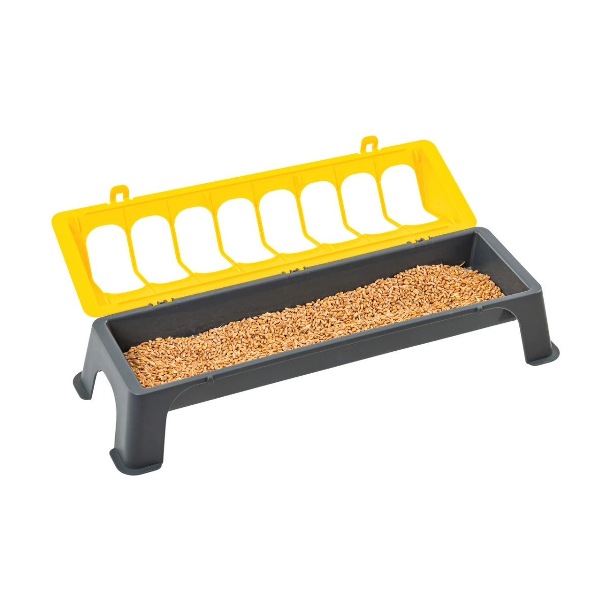 Hrănitoare pentru pui, plastic antracit-galben, 50 cm