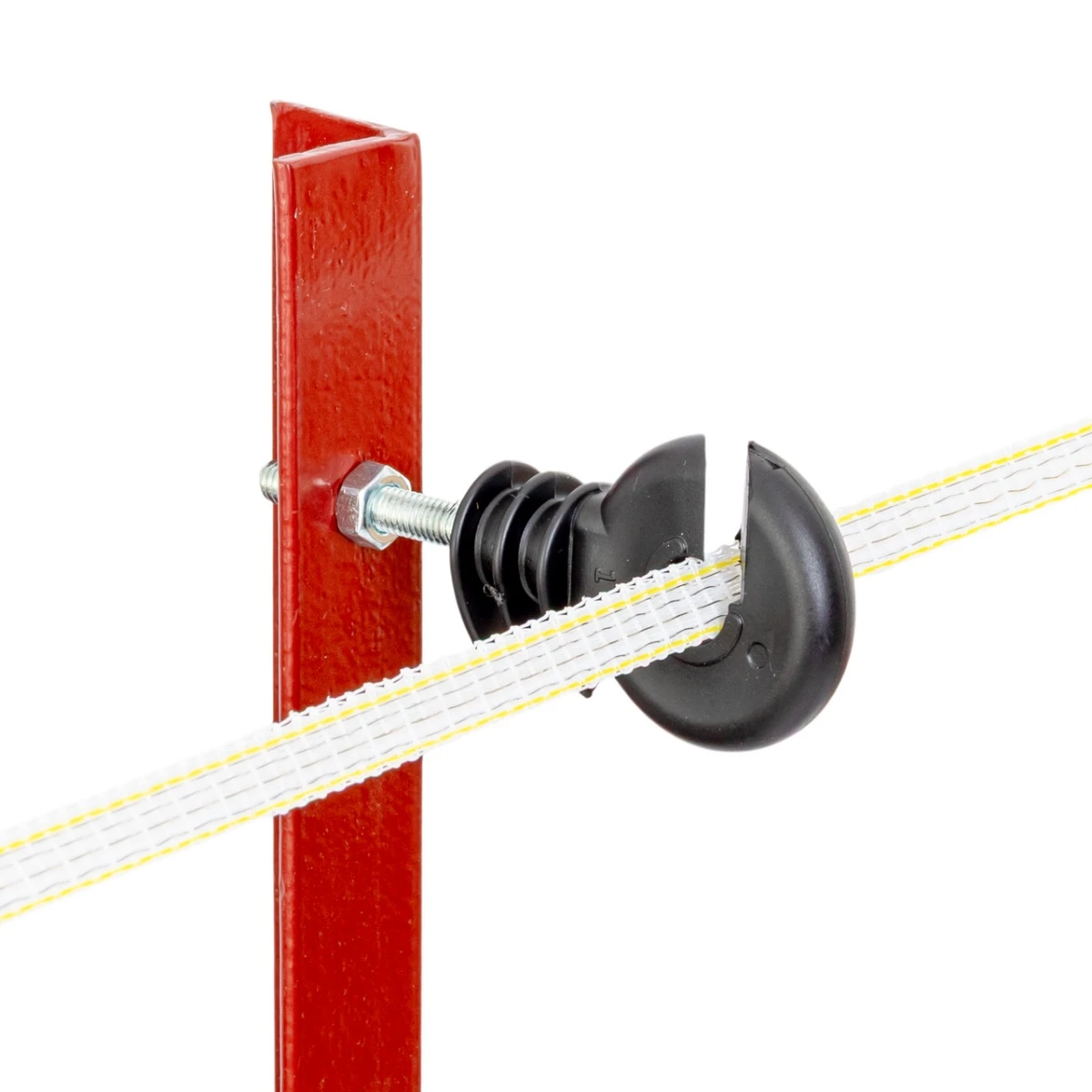 Stâlp din oțel cornier 25 × 25 mm, 115 cm, 10 buc.