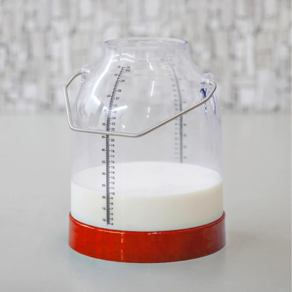 Bidon gradat pentru lapte, din plastic, 30 litri