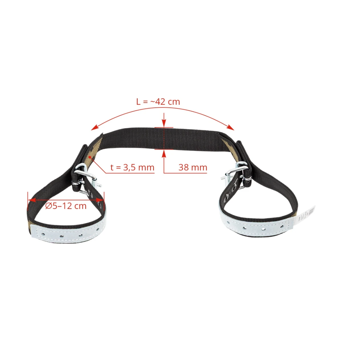 Curea pentru picioarele bovinelor, 40 cm