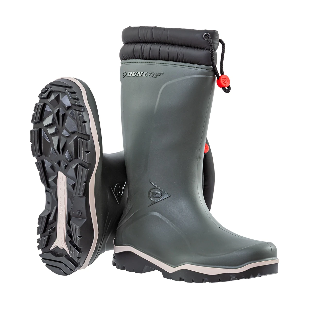 Cizmă de cauciuc pentru timp de iarnă, Dunlop Blizzard, verde, 40 :: 40