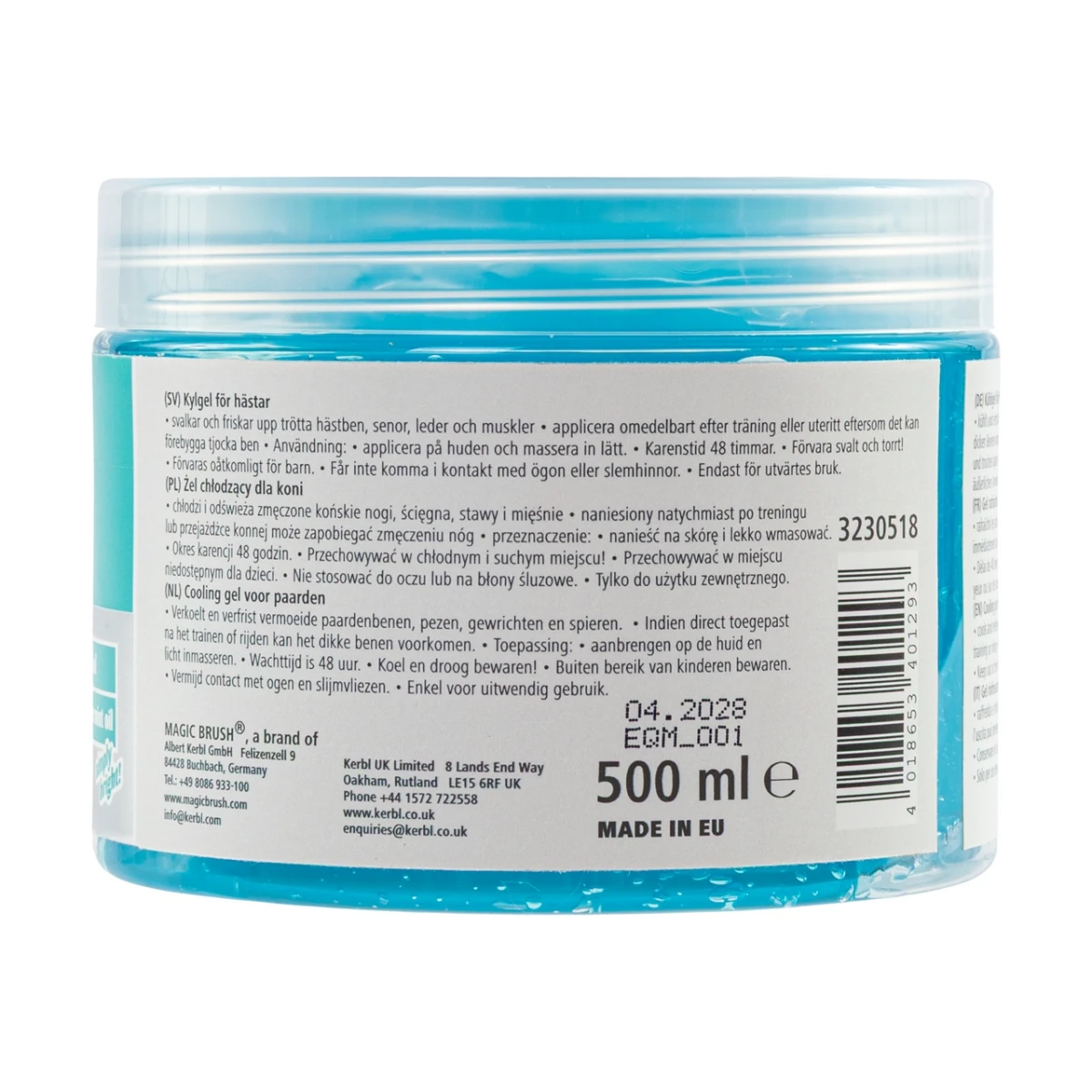 Gel pentru cai, MagicBrush Equimint, 500 ml